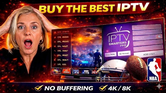 iptvboom-the best-iptv-jpg Best IPTV Service 2026 featuring IPTVBOOM with buffer-free IPTV streaming, 4K ultra HD quality, fast servers, and stable performance across multiple devices.